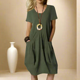 Opala™ - Knee-Length Dress With Pockets